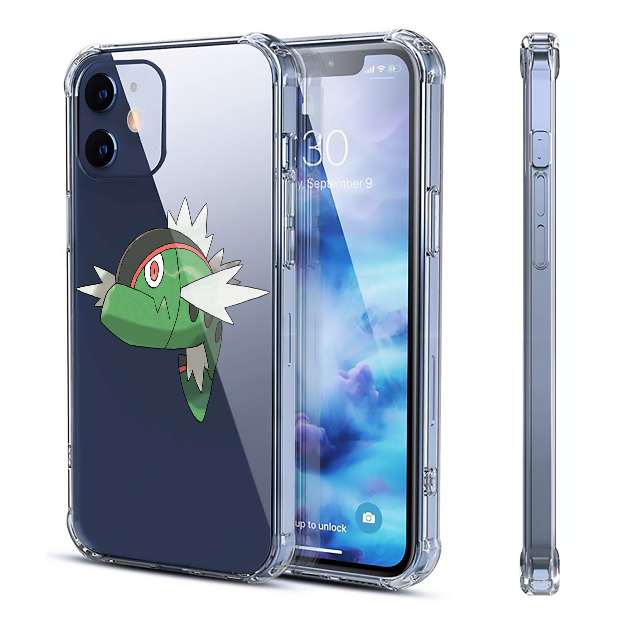 （画像用） ポケットモンスター Pokémon 【iPhone 12シリーズ対応】透明スマホケース（クリアソフトケース）
